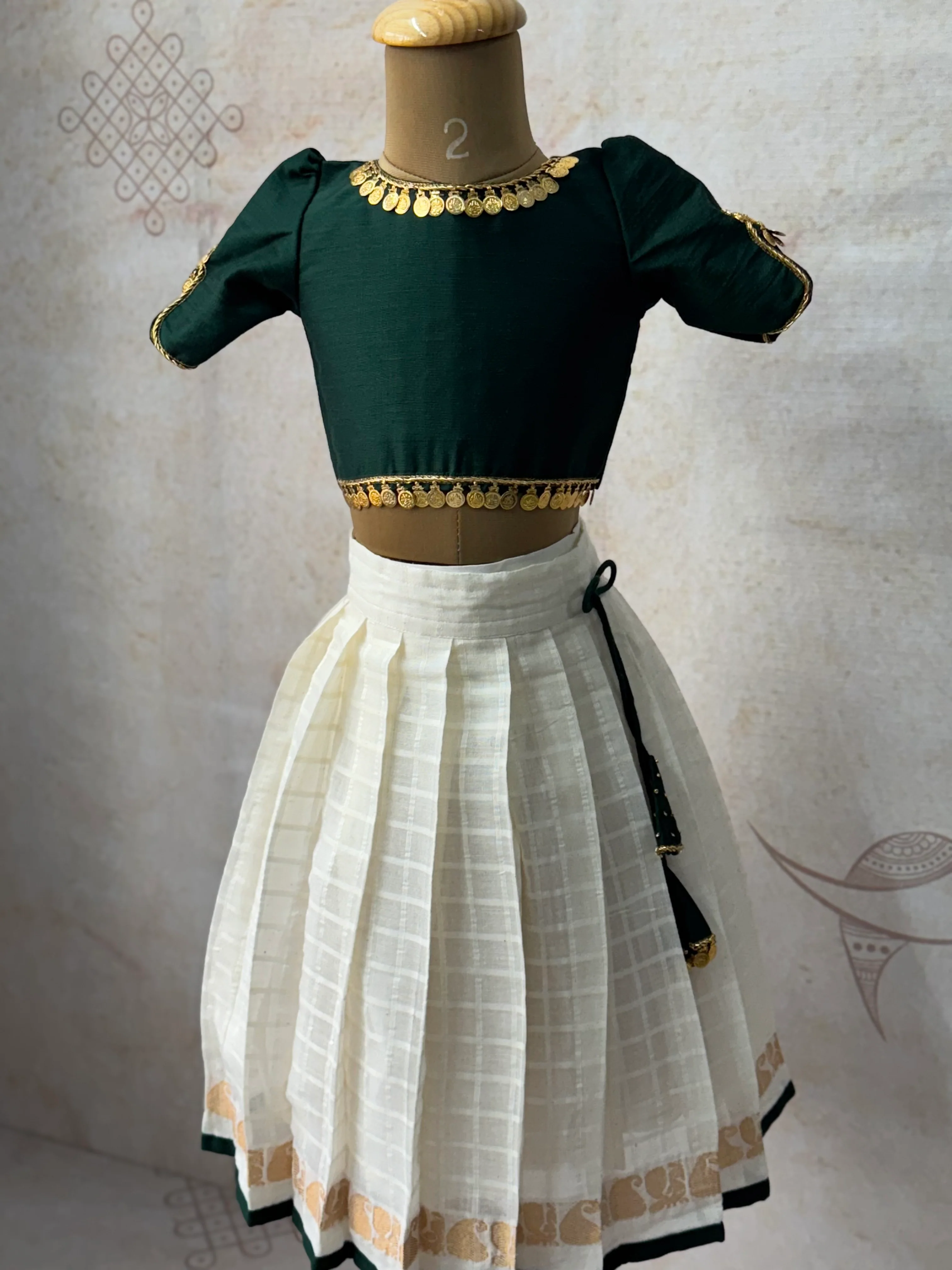 Aabarna Kids Crop Top & Skirt – Festive Ethnic Wear - Image 5