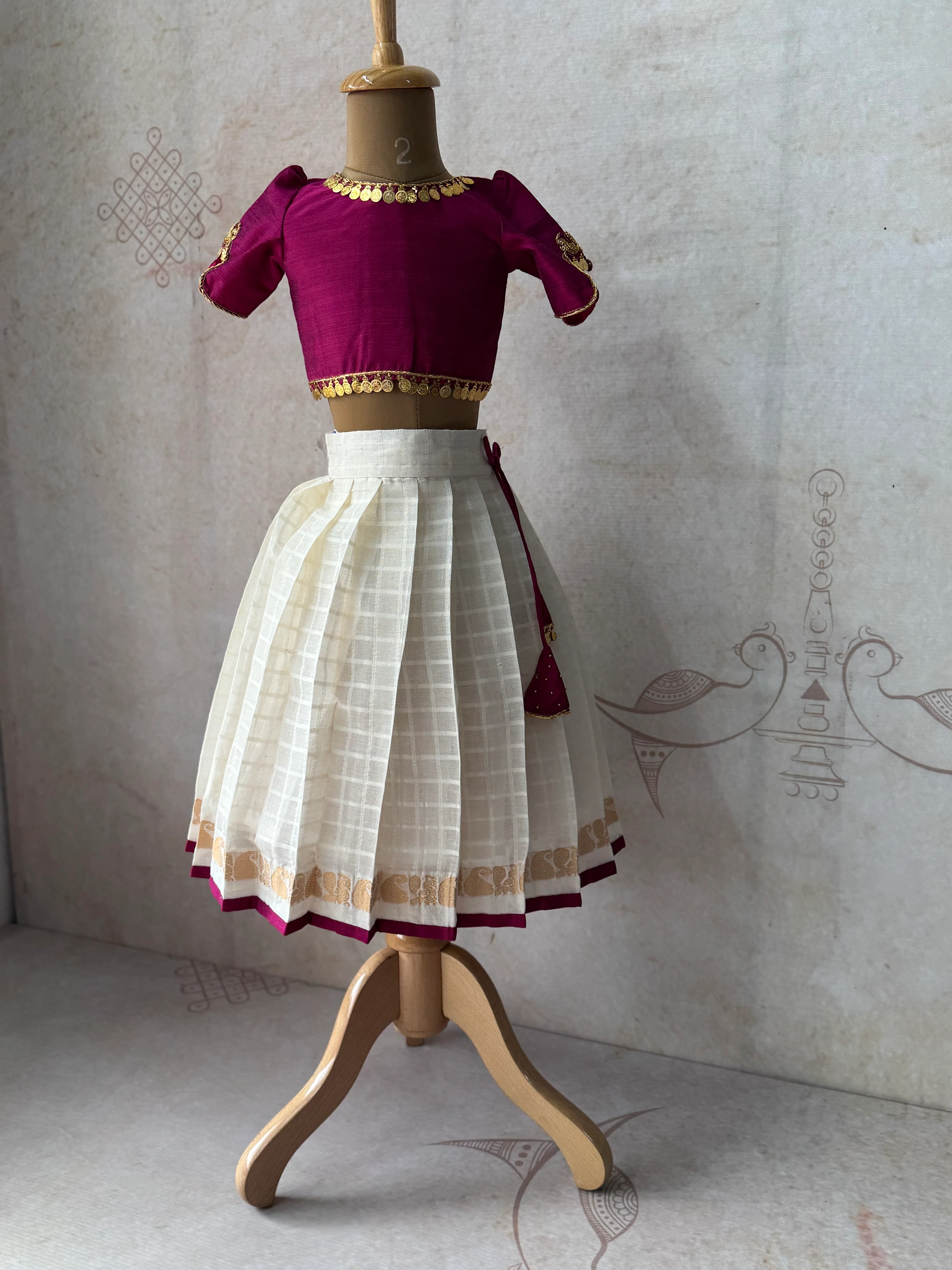 Aabarna Kids Crop Top & Skirt – Festive Ethnic Wear - Image 8