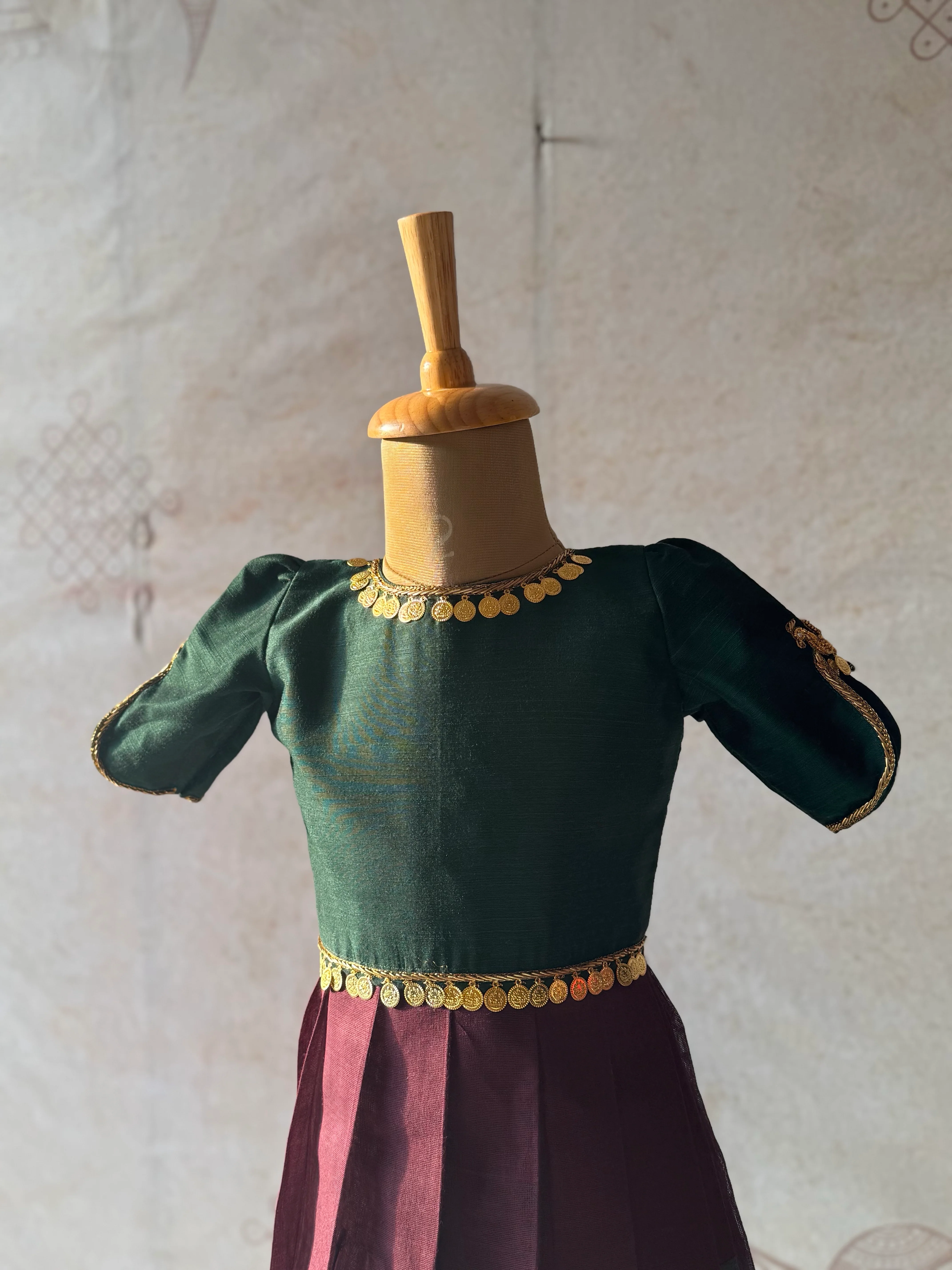 Aarna Overlapped Bodice Skirt and Top - Image 4