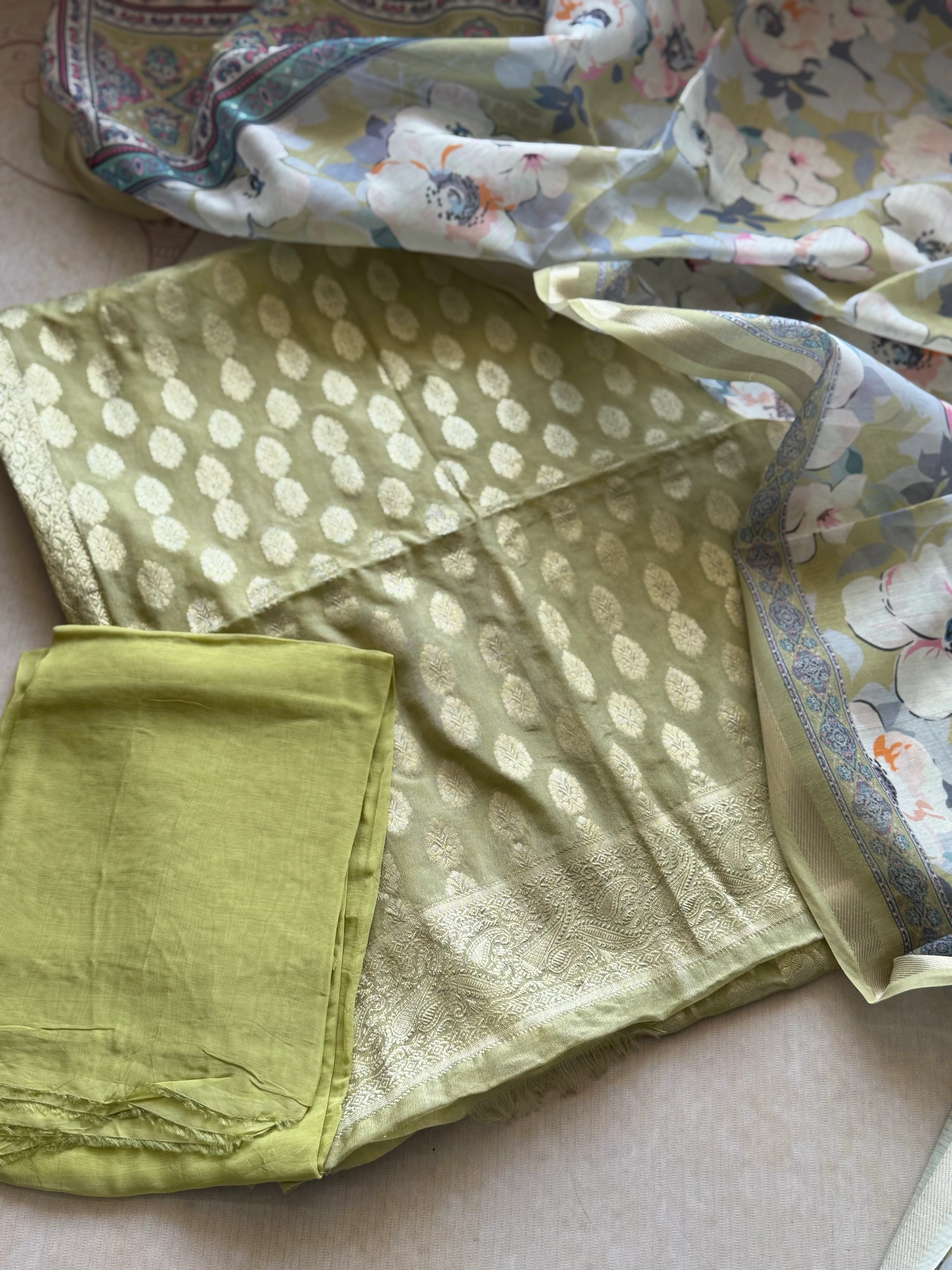 Alanah - Banarasi Unstitched Salwar Material - Image 2