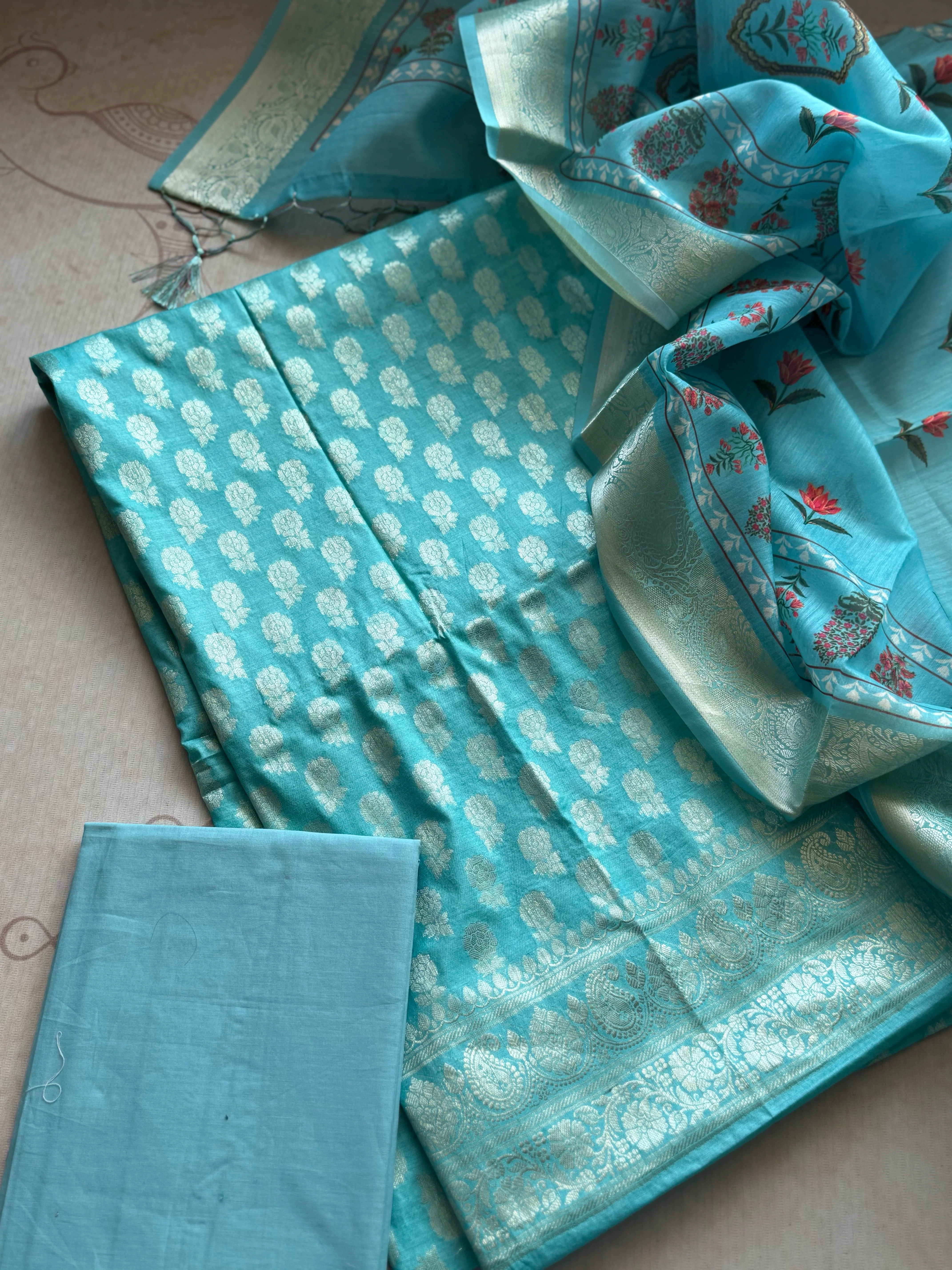 Alanah - Banarasi Unstitched Salwar Material