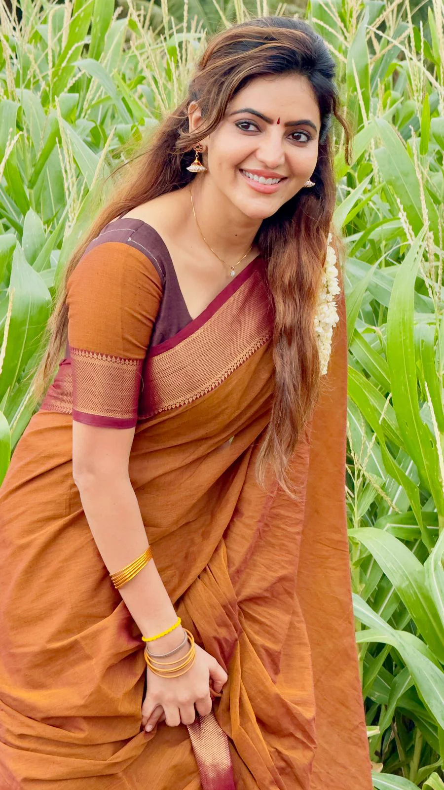 Ashwi~Chettinad Cotton saree - Image 3