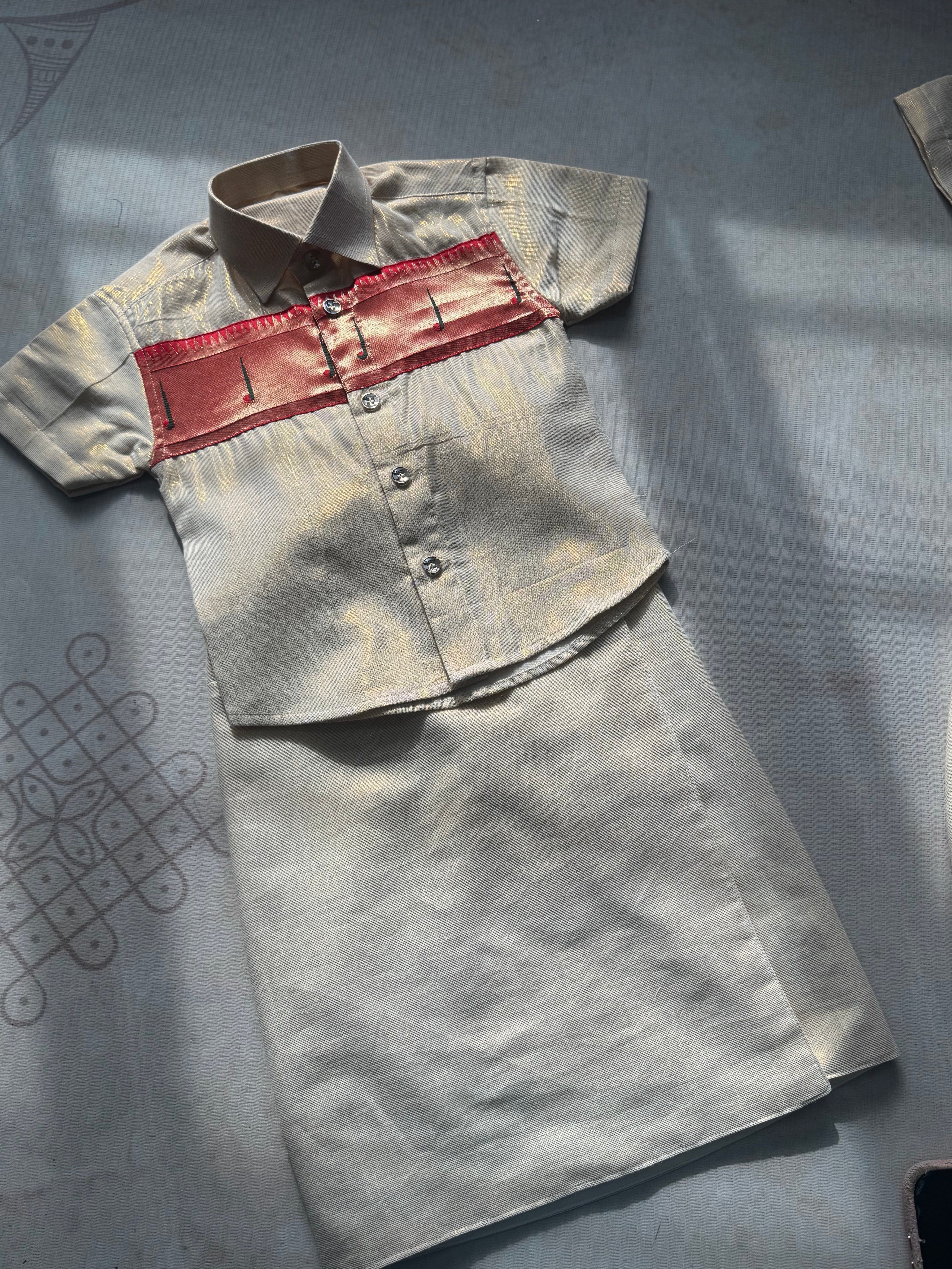 Boys Soft Cotton Dhoti and Shirt