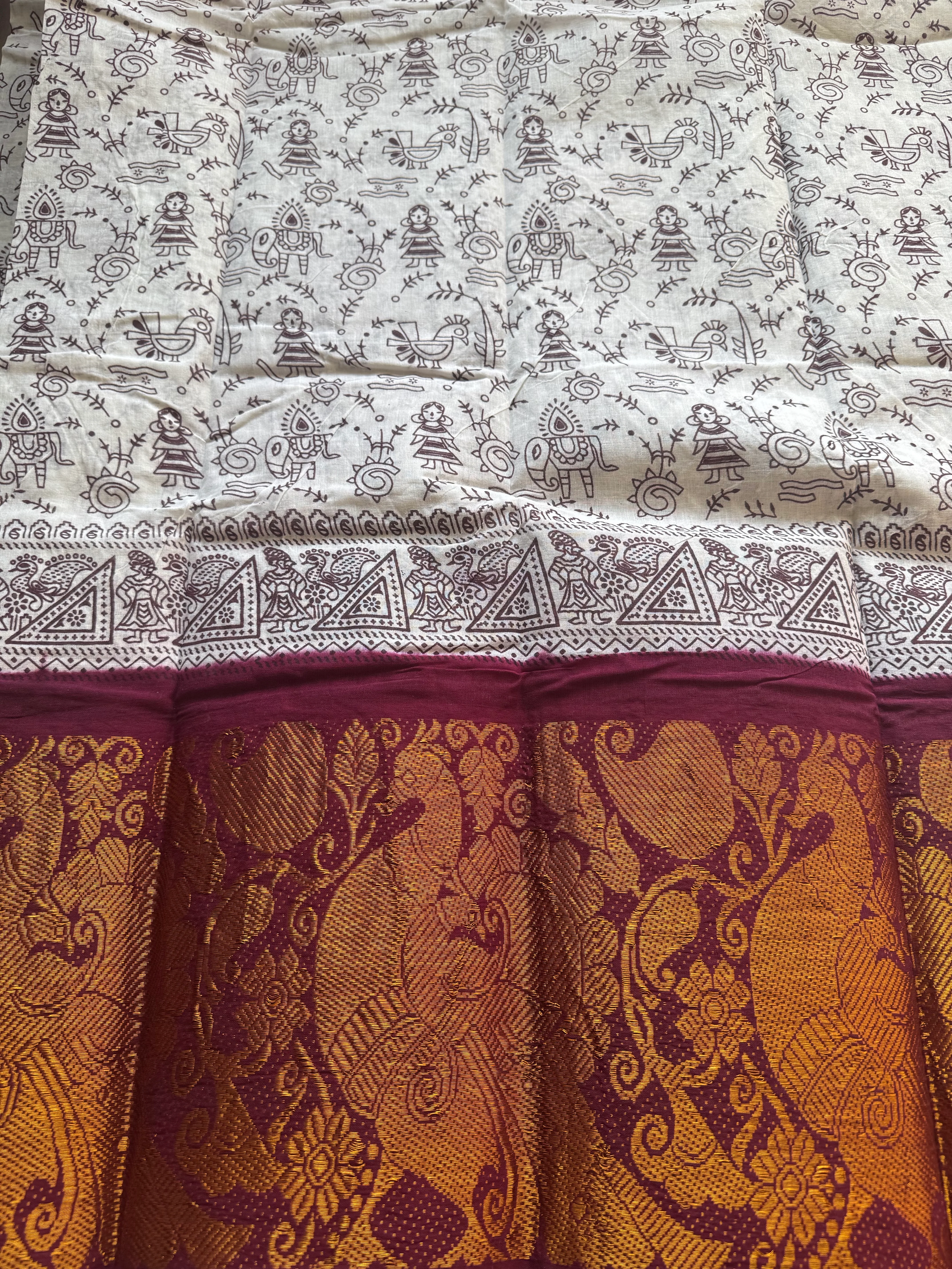Devaki - Sungudi Cotton Saree – Handcrafted Madurai Sungudi Saree in Soft Cotton - Image 2