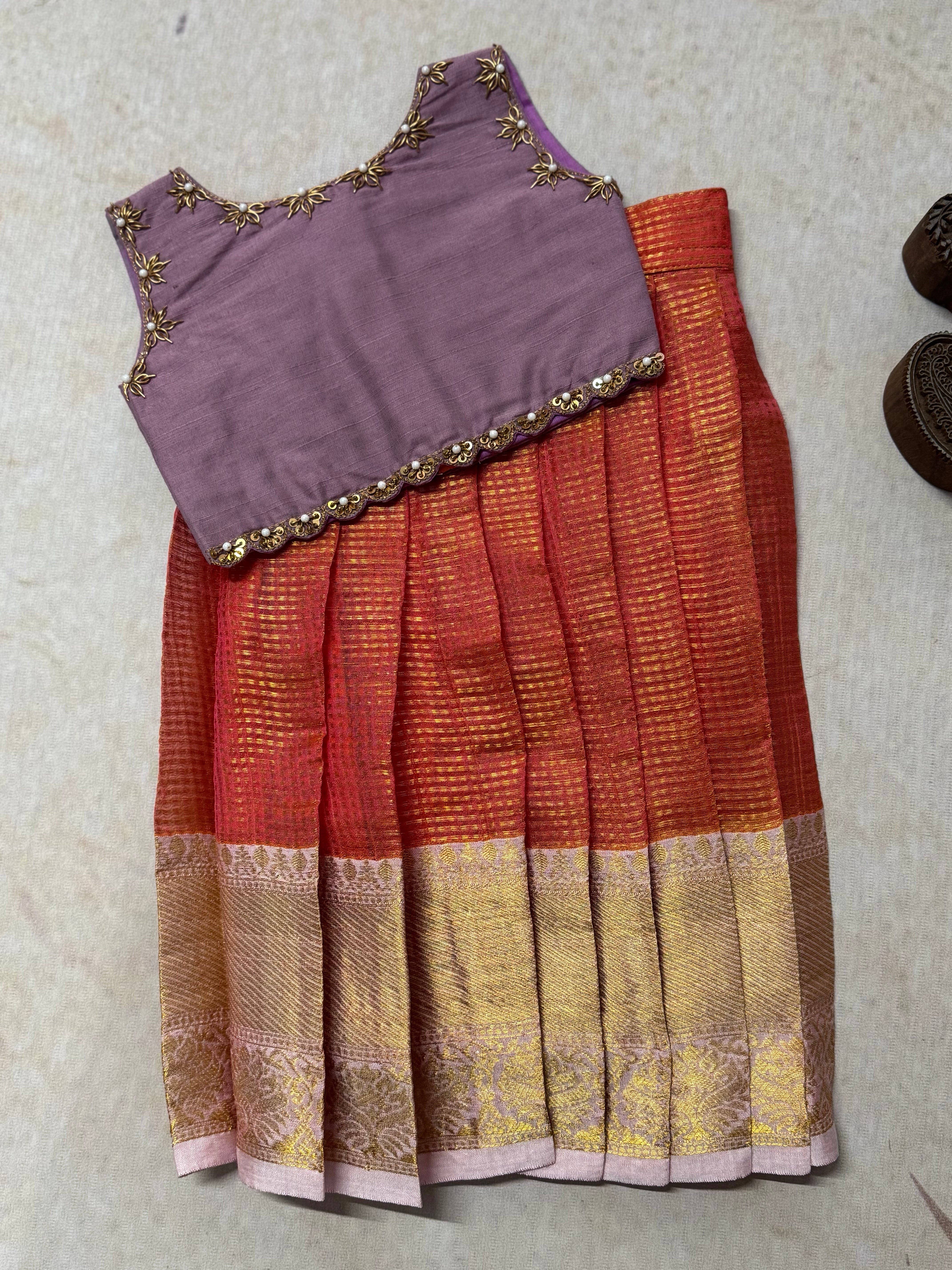 Glass Tissue Crop top and skirt - Express