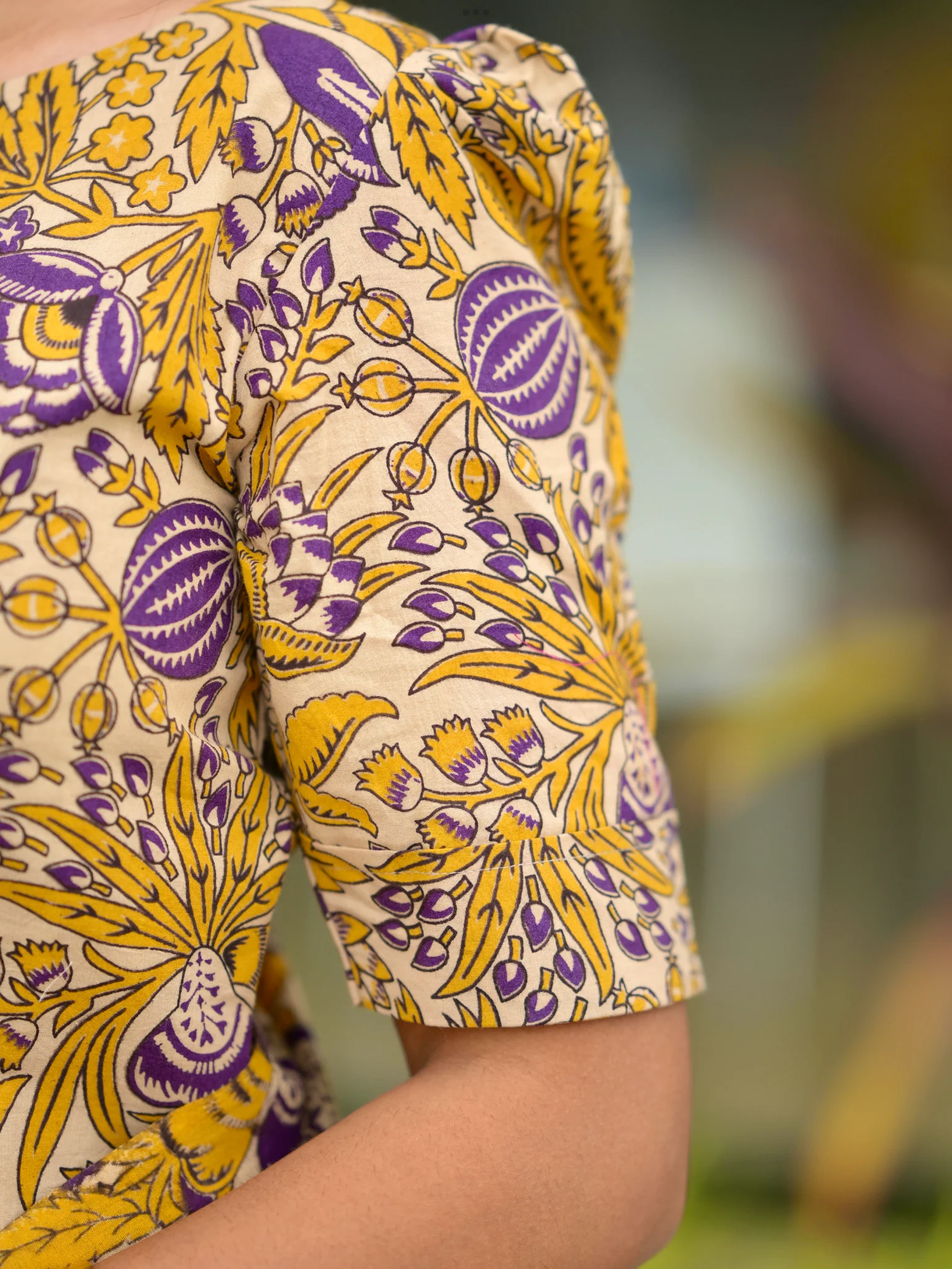 Kalamkari Cotton - Kurta + Dupatta - Image 5