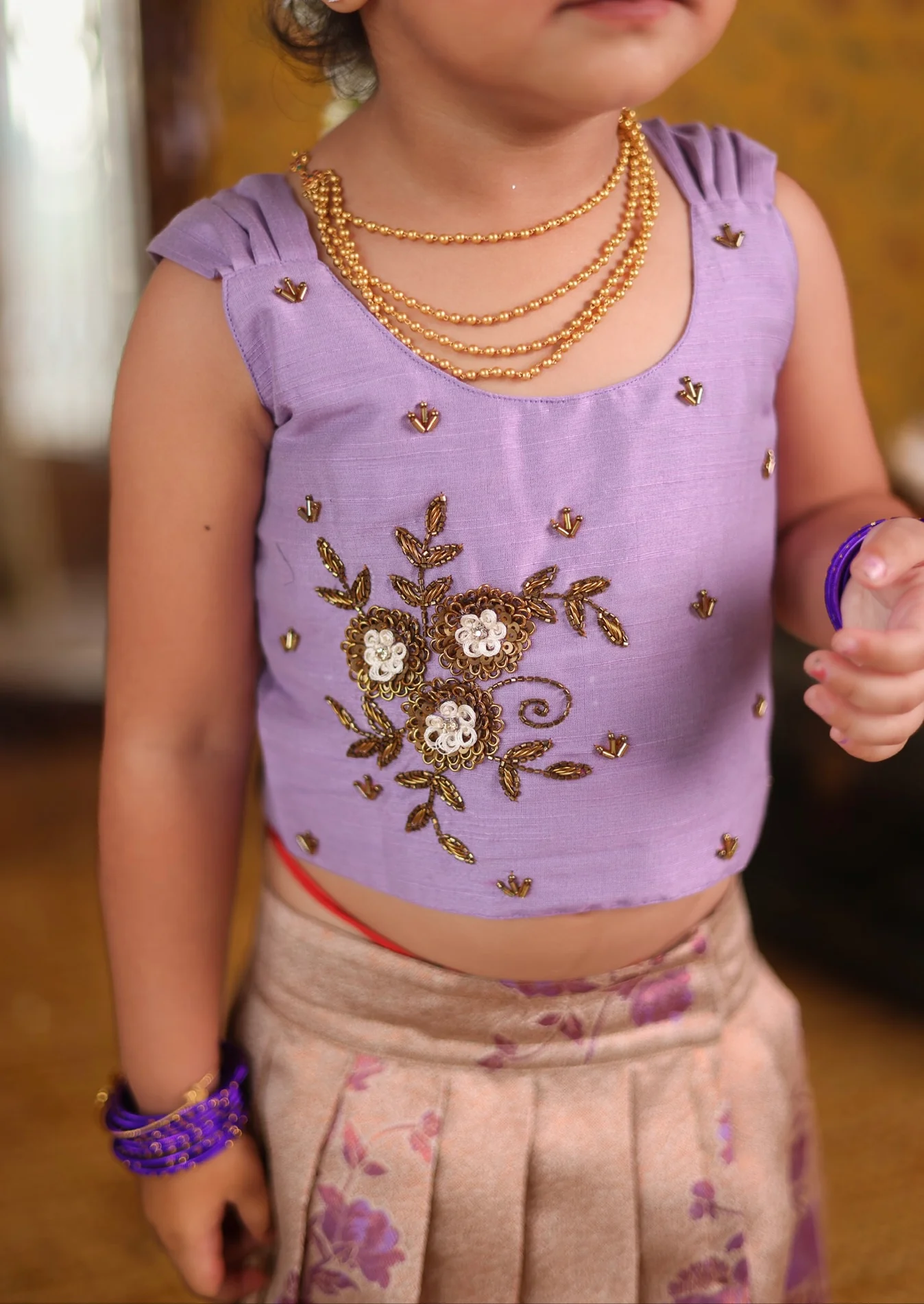 Kids Crop Top and Skirt- Festive Collection Express - Image 4