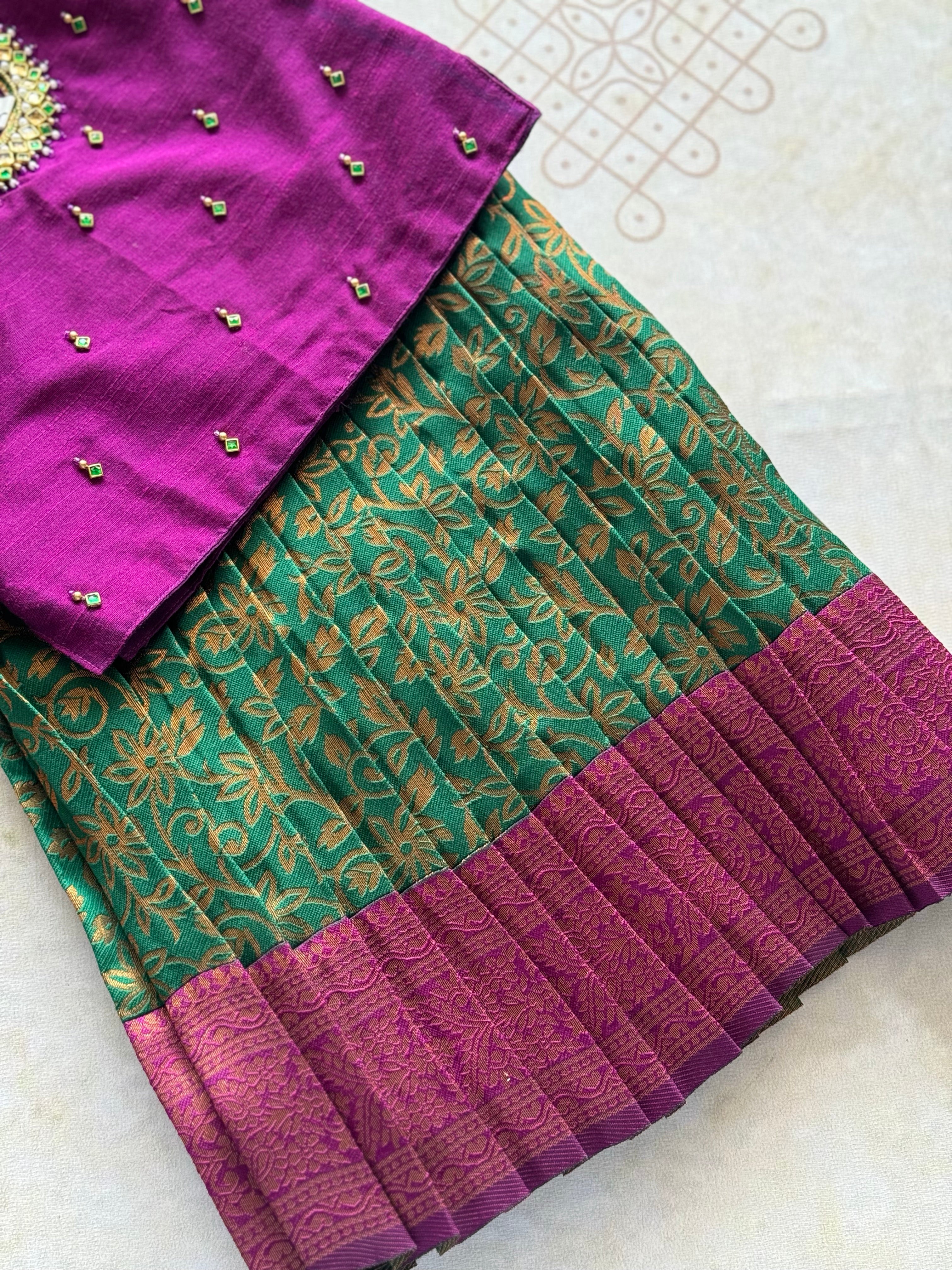 Kids Crop Top and Skirt - Festive Styles - Image 2