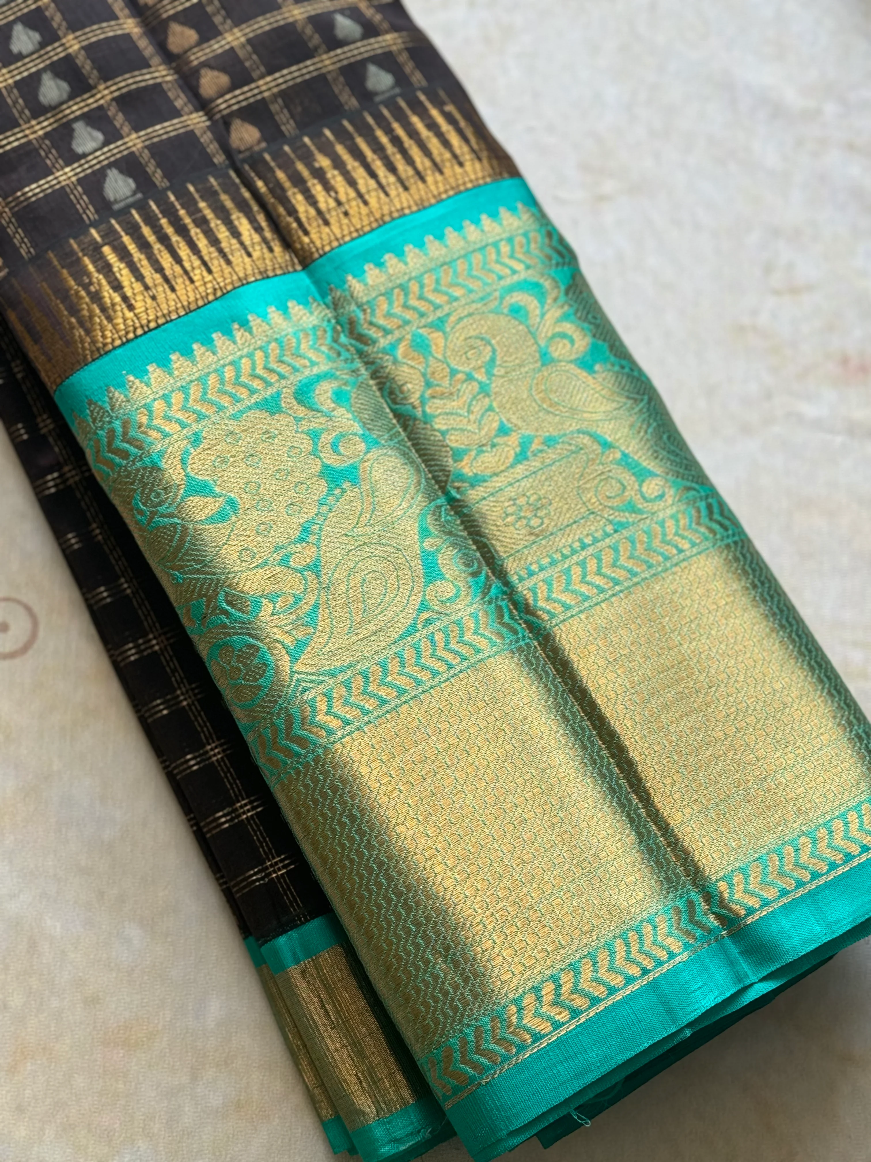 Kuppadam Silk Cotton Saree - Image 2
