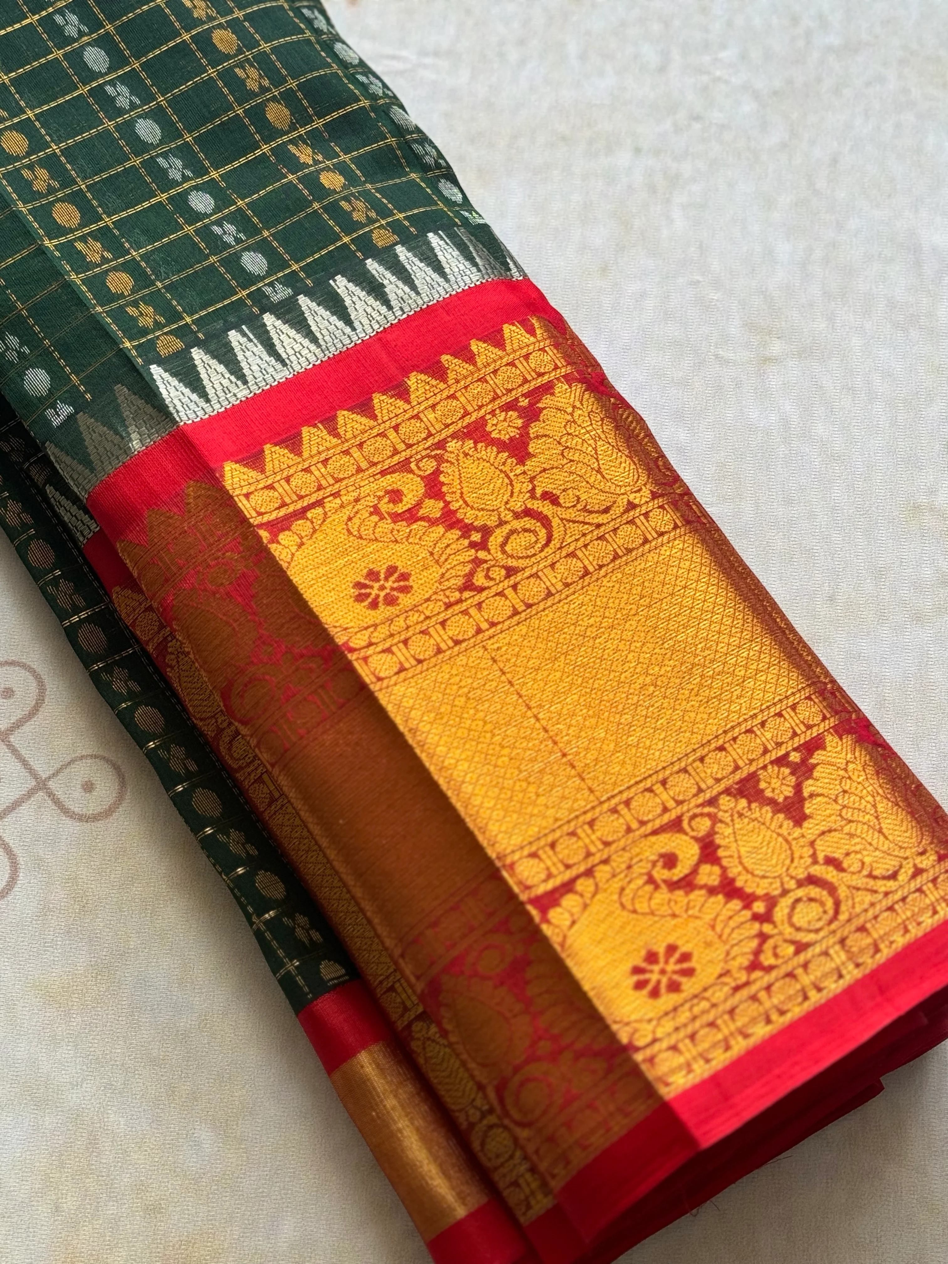 Kuppadam Silk Cotton Saree - Image 2