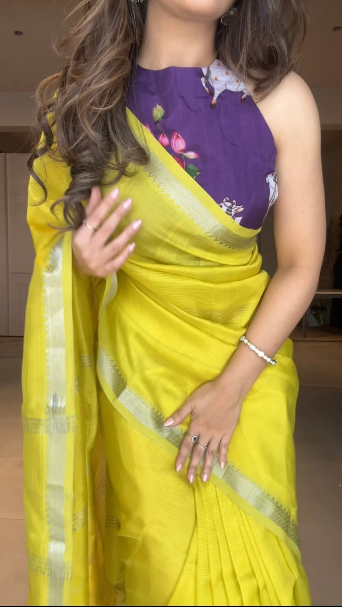 Mangalgiri Semi Silk Saree - Image 3