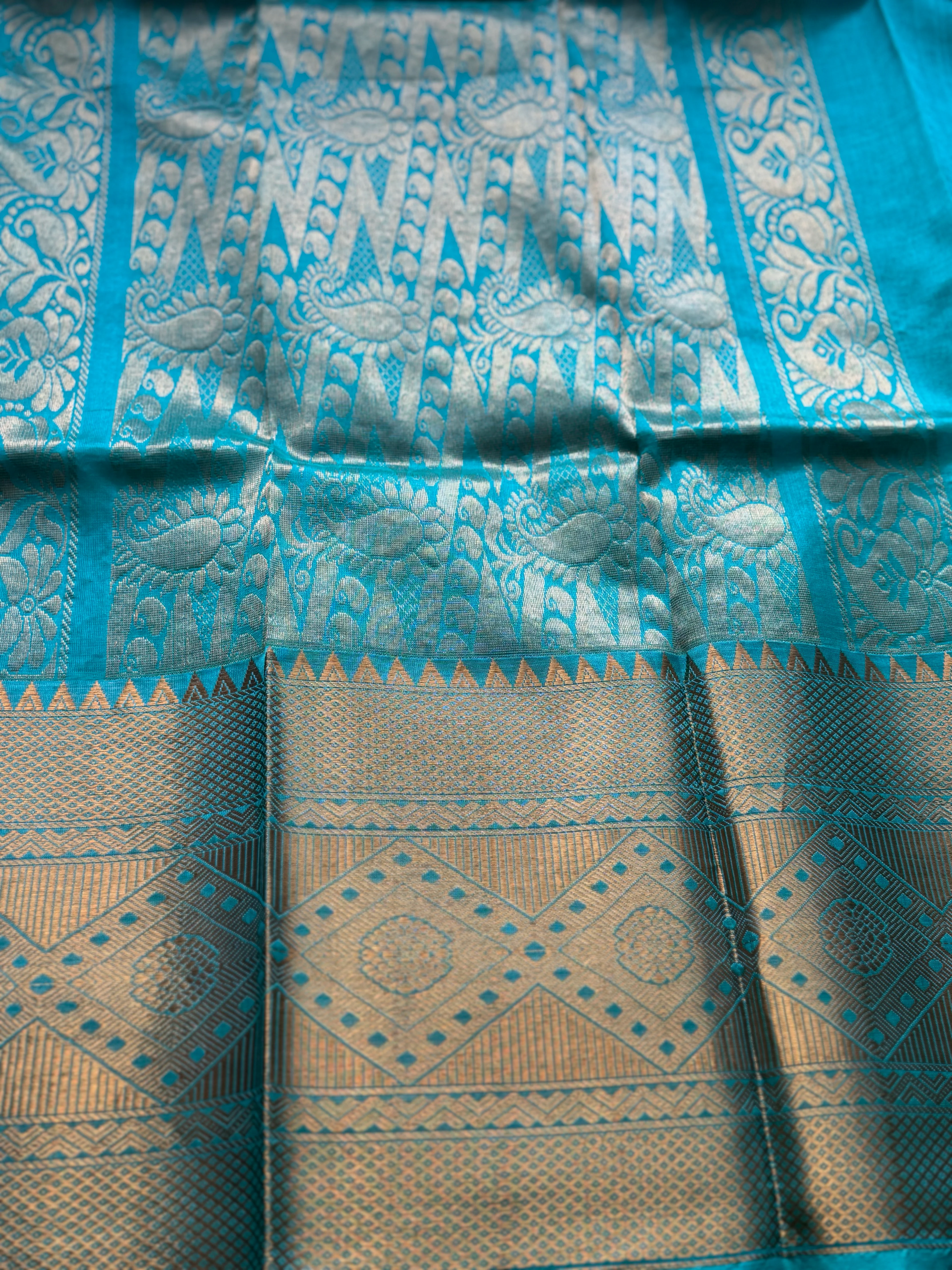 Mangalgiri Semi Silk Cotton Saree - Image 4