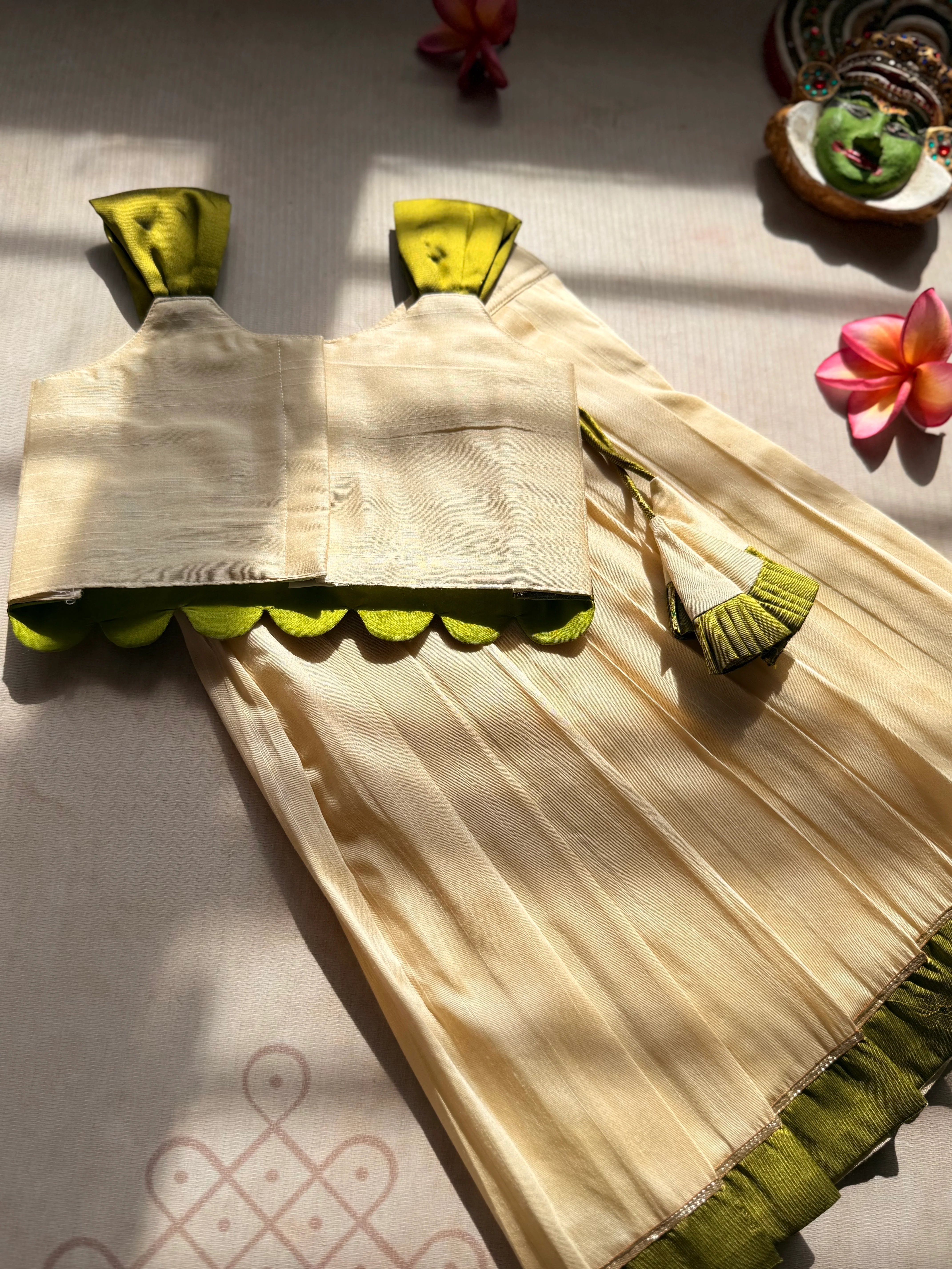 Naya Crop Top and Skirt - Onam Edit - Image 3