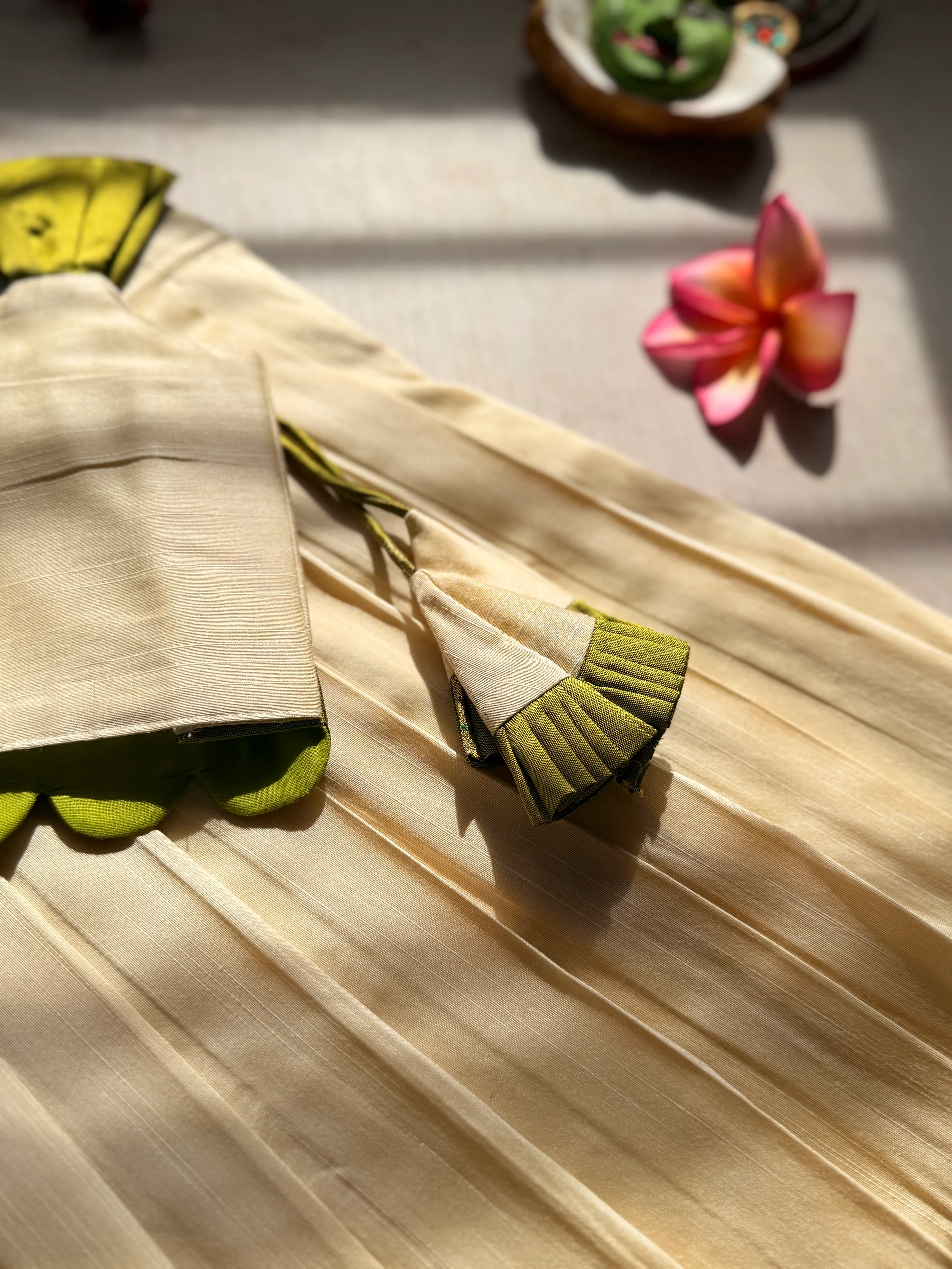 Naya Crop Top and Skirt - Onam Edit - Image 4