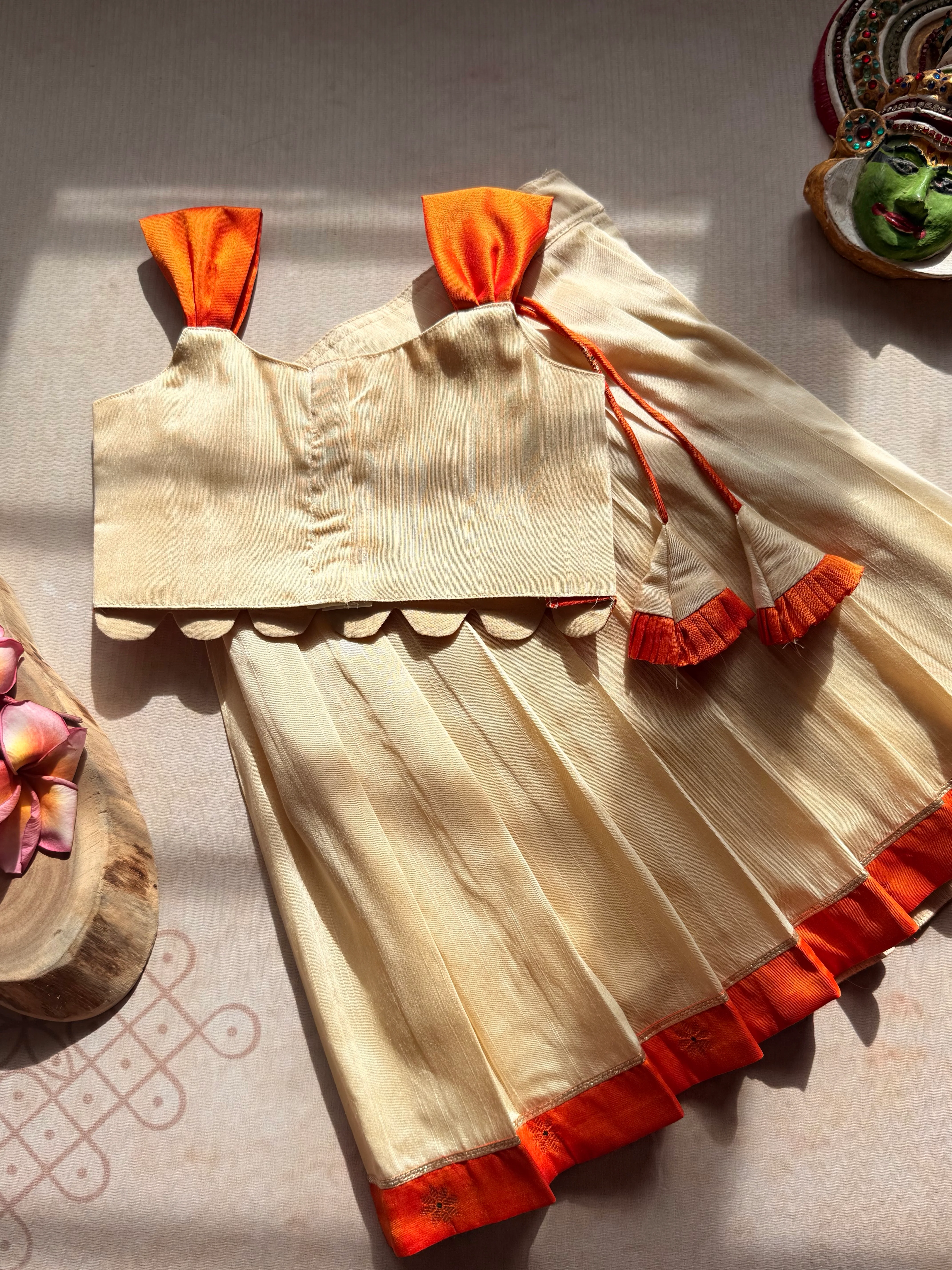 Naya Crop Top and Skirt - Onam Edit - Image 2