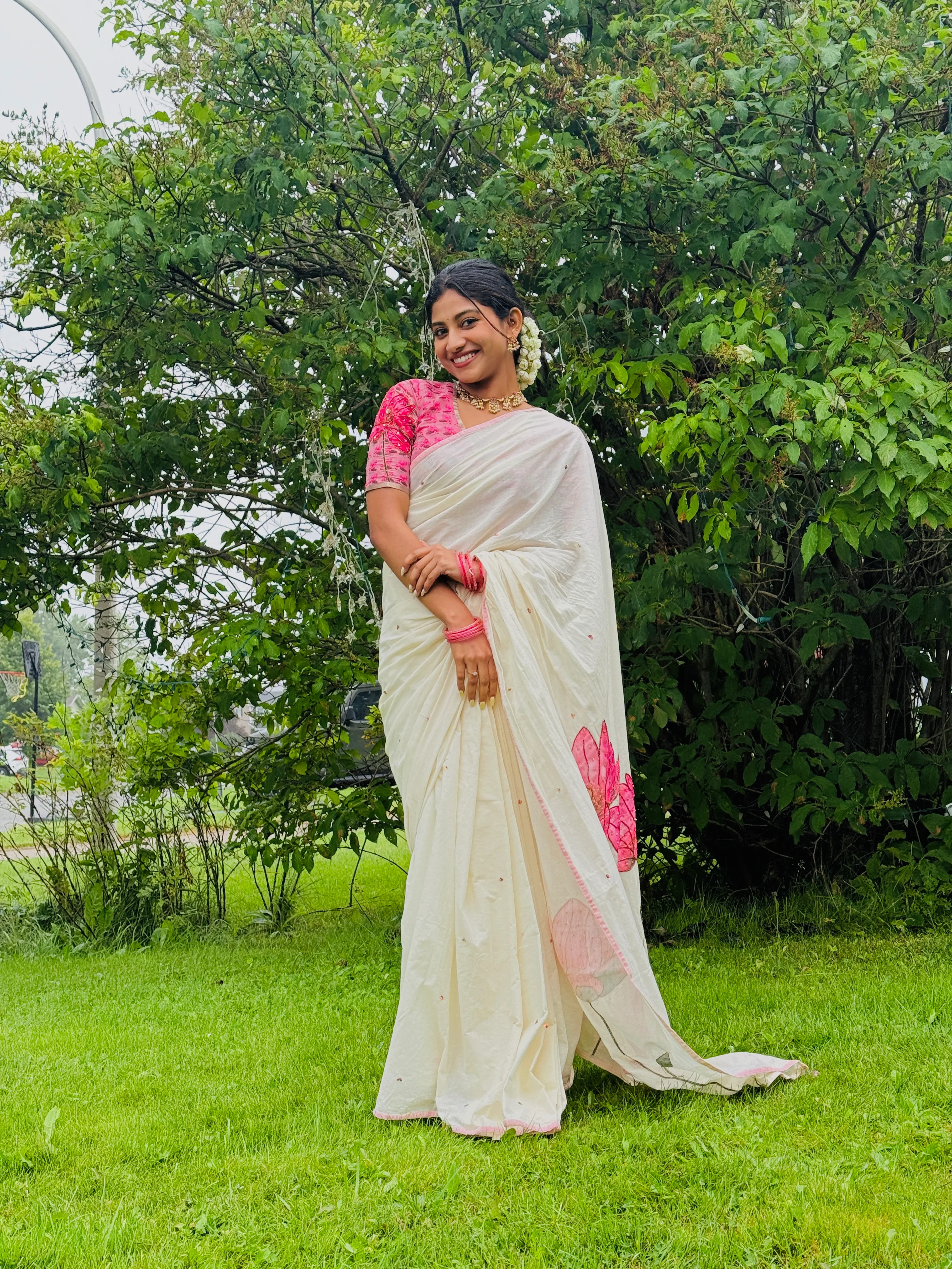 Padmam Saree with Sequin’s - Onam Edit - Image 10