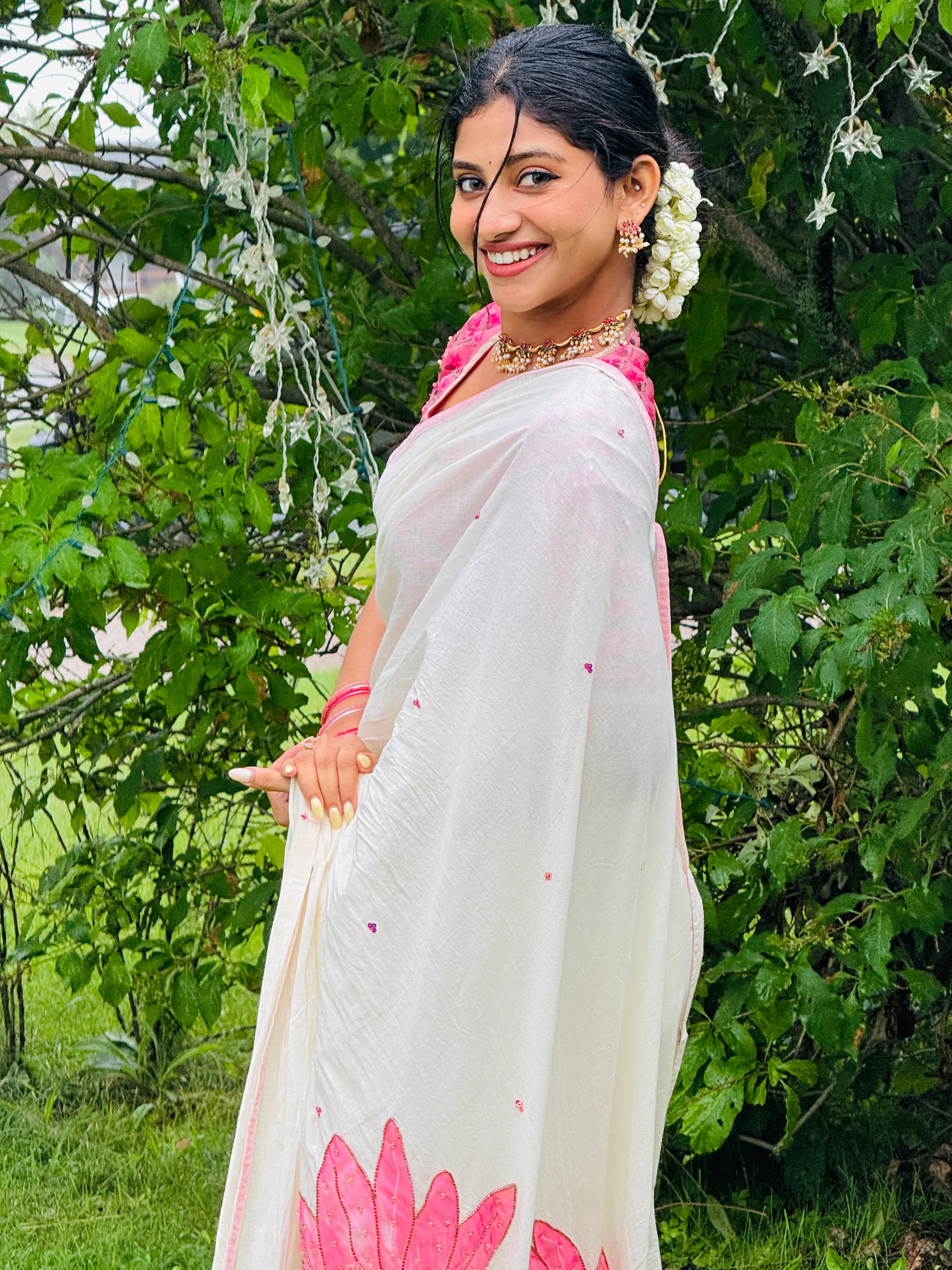 Padmam Saree with Sequin’s - Onam Edit - Image 12
