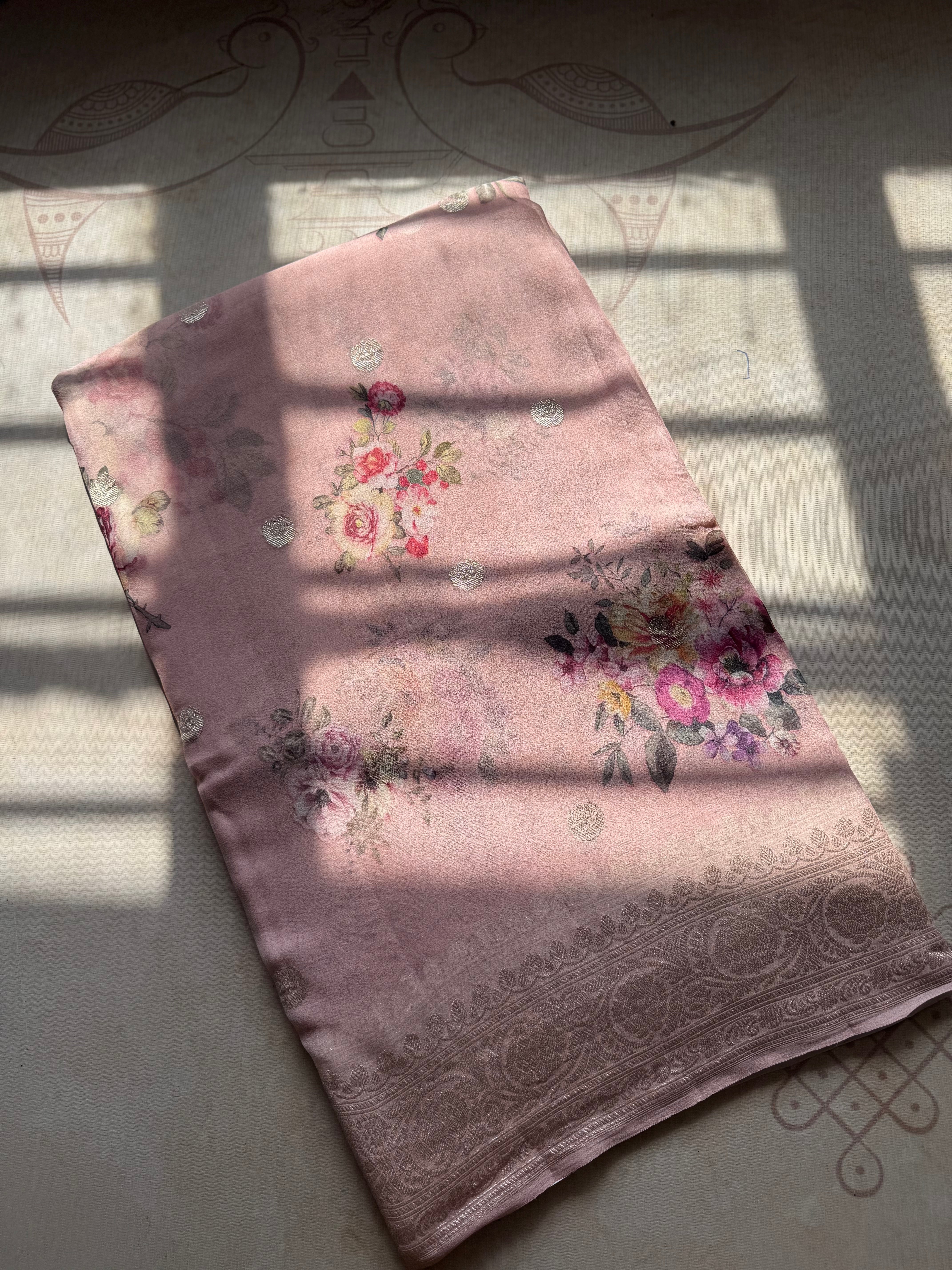 Pure Floral Khaddi Georgette - Image 9