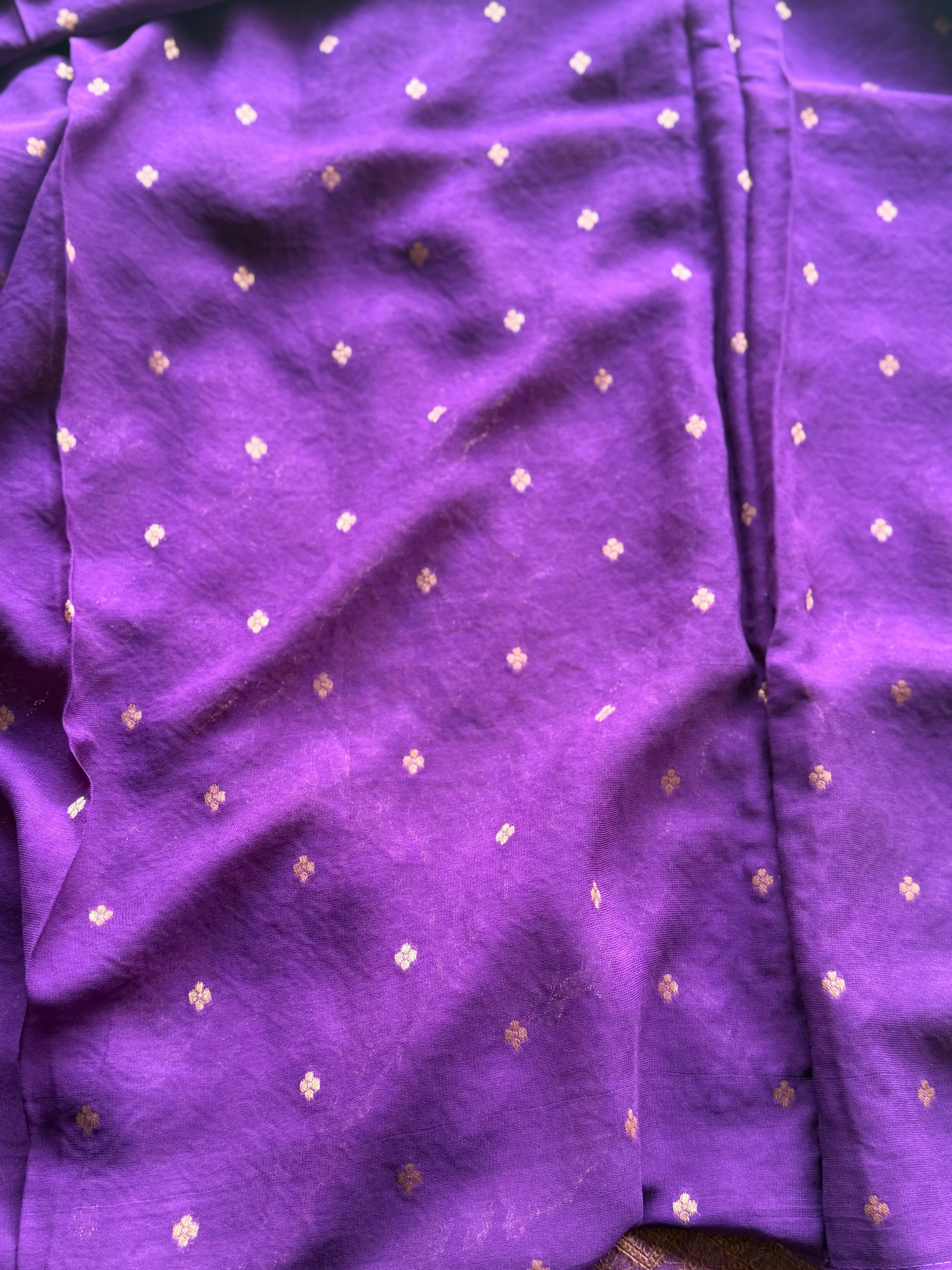 Pure Georgette Banarasi Saree - Image 4