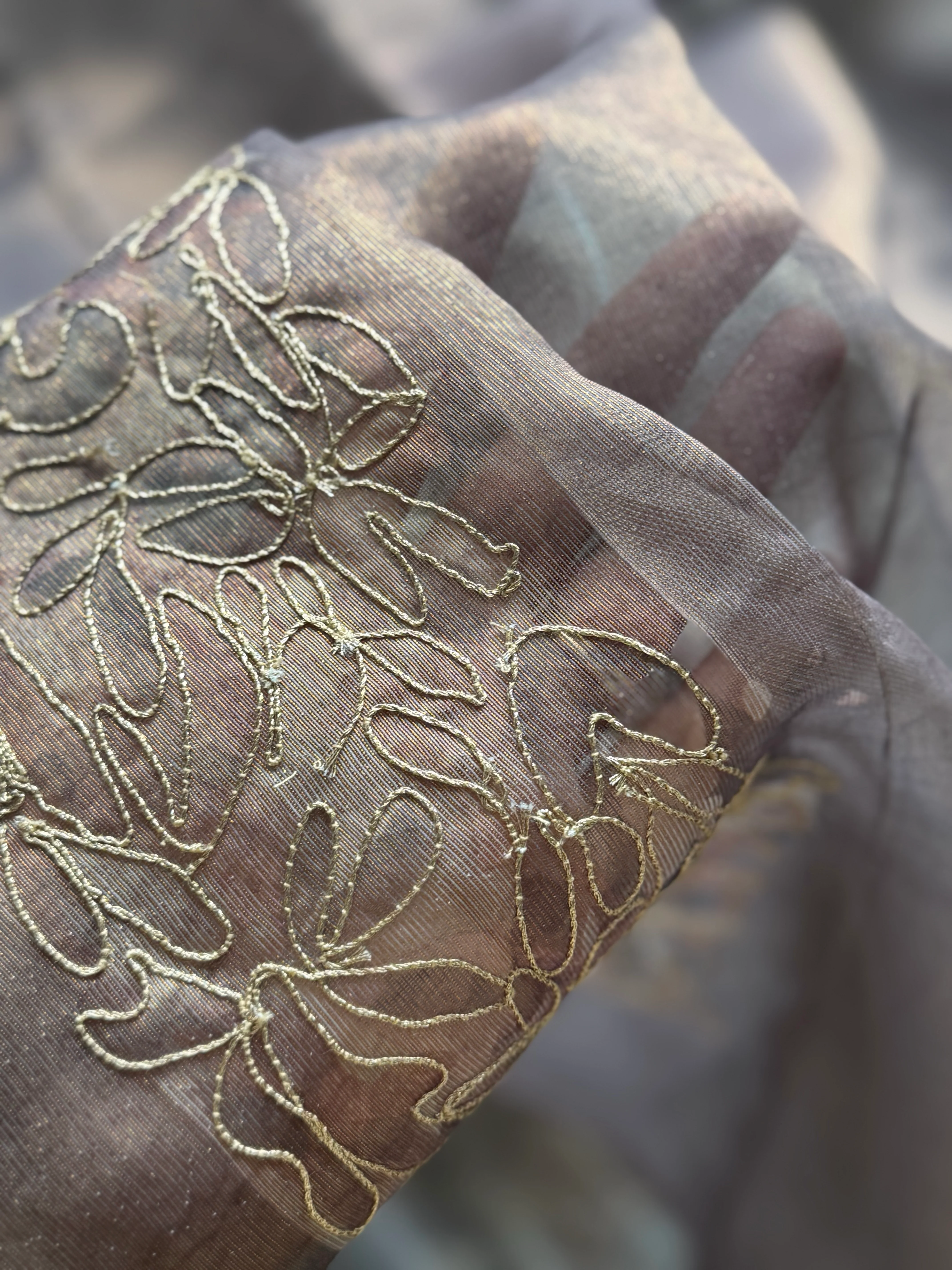 Reva - Semi Chandheri Saree - Image 6