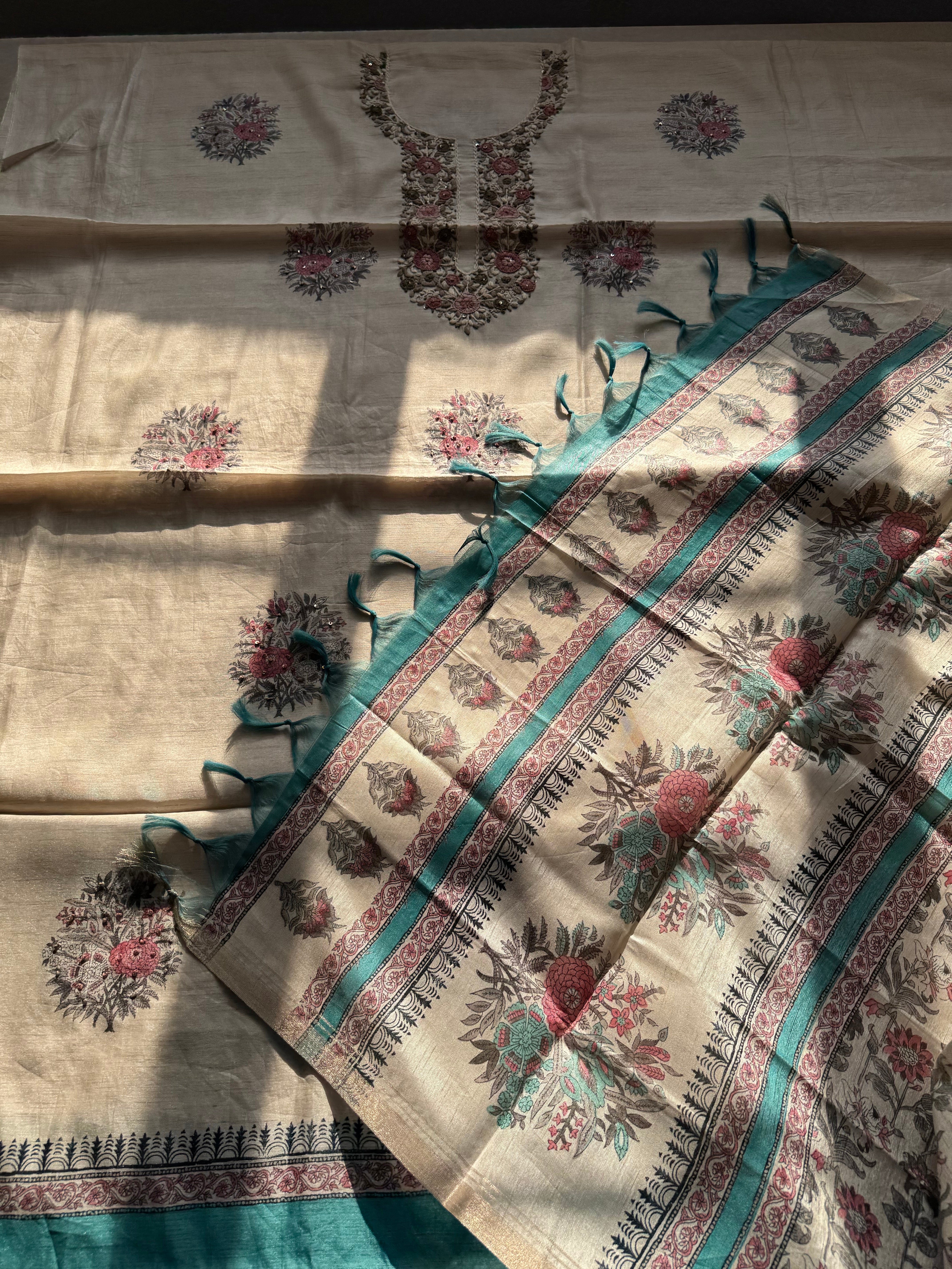 Sylvie Unstitched - Kurta + Pant + Dupatta Material - Image 3