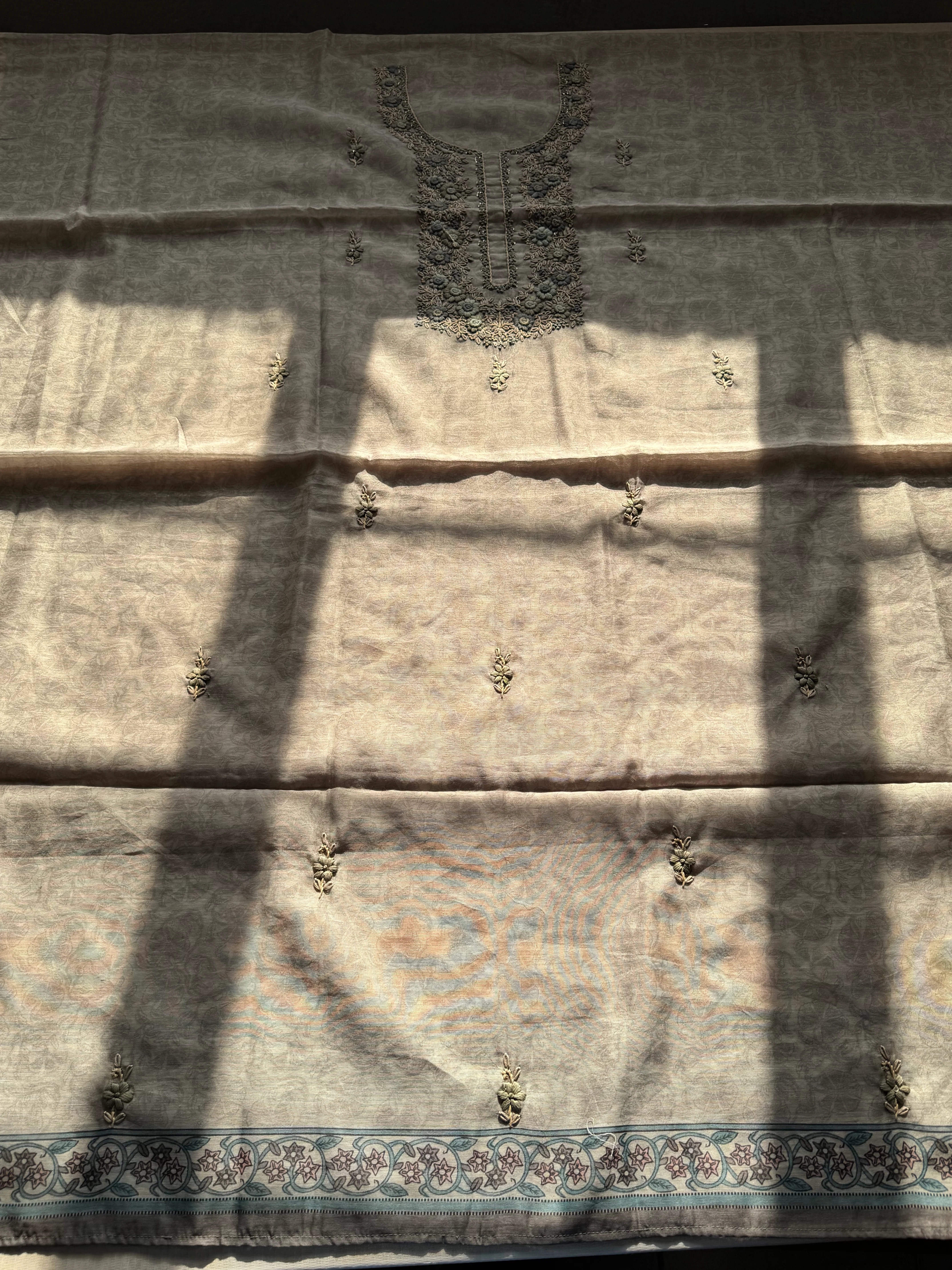 Sylvie Unstitched - Kurta + Pant + Dupatta Material - Image 2