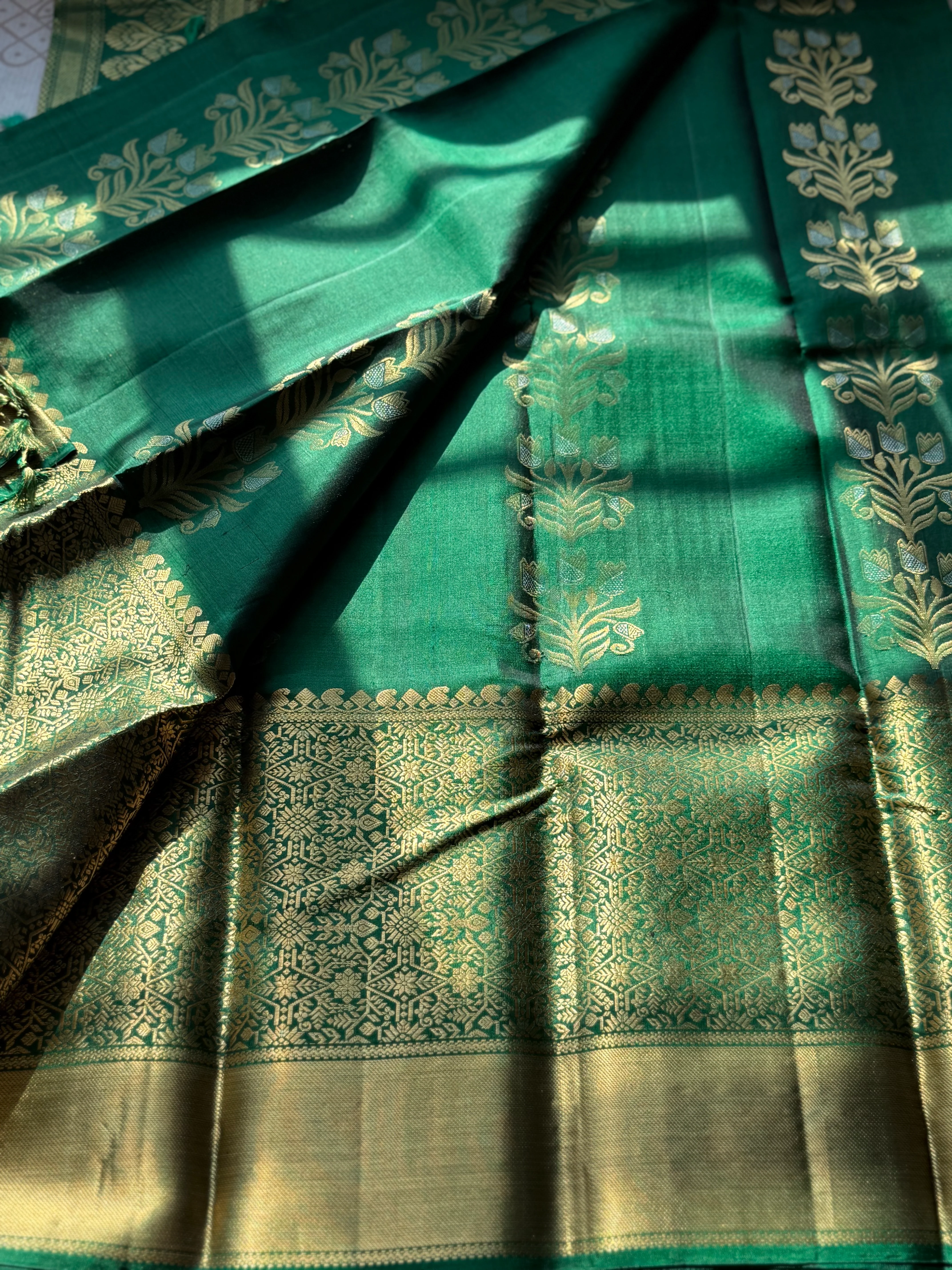 Traditional Kanjivaram Pure Silk Zari Saree - Image 3