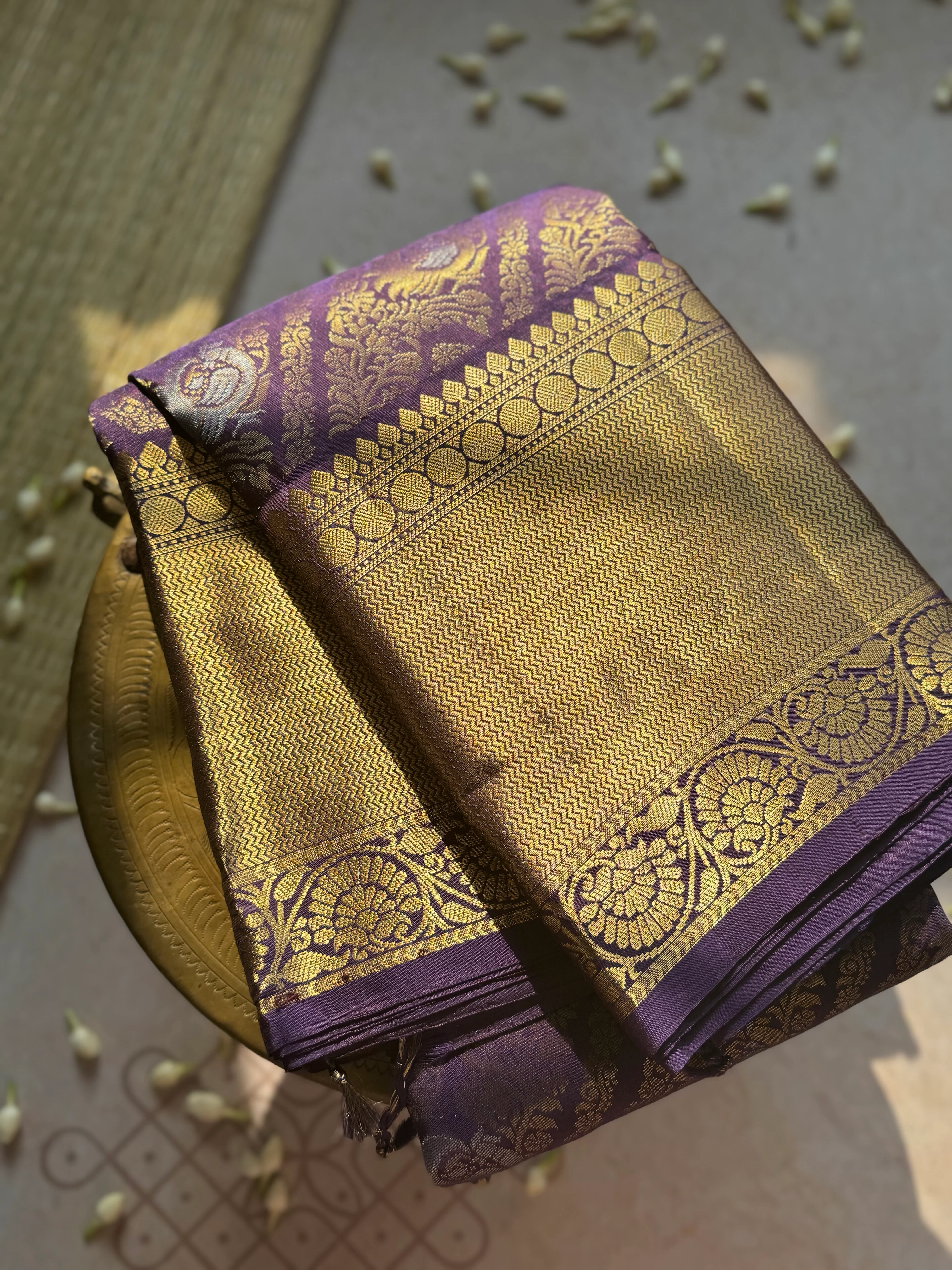 Traditional Kanjivaram Pure Silk Zari Saree - Image 2