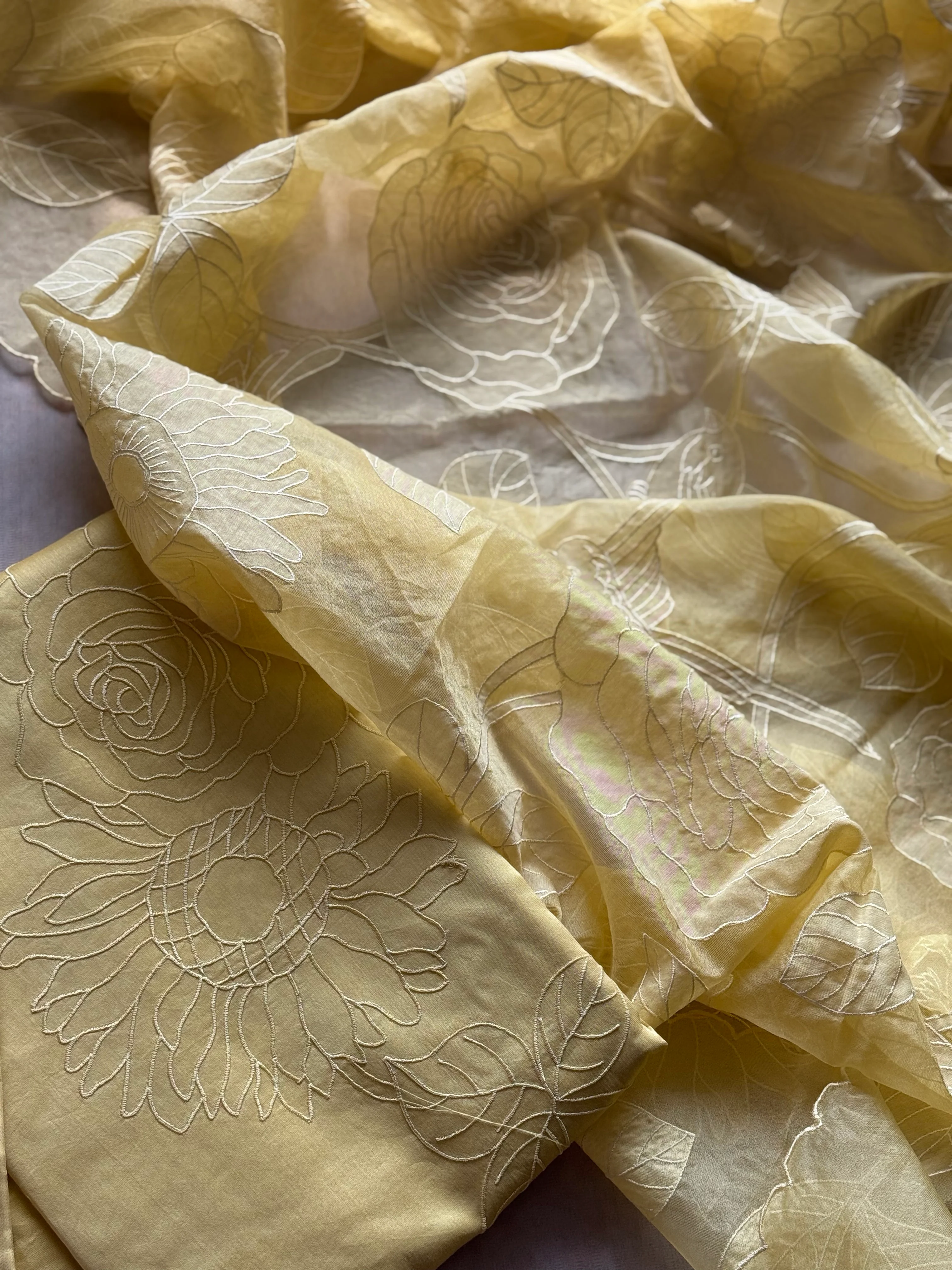 Yukta Unstitched Material - Kurta + Pant + Dupatta - Image 3